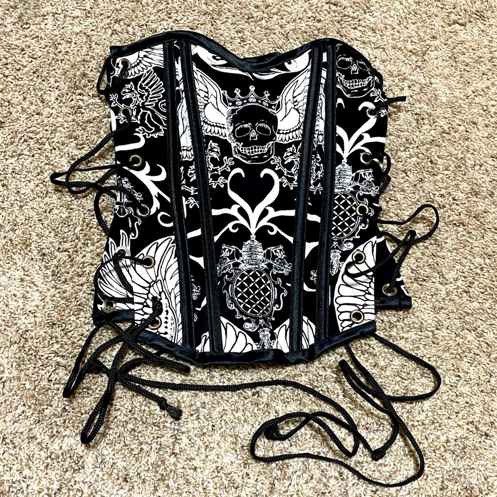 SHIRLEY OF HOLLYWOOD GOTHIC PUNK RAVE CORSET